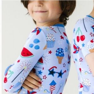 Little Sleepies Blue and Red Kids Pajama Set